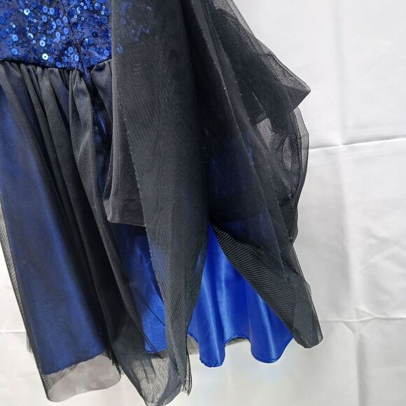 Masquerade Women's 11/12 Blue Sequined Ballerina Midi Dress. Lined. Fits 36C.... - Picture 5 of 12